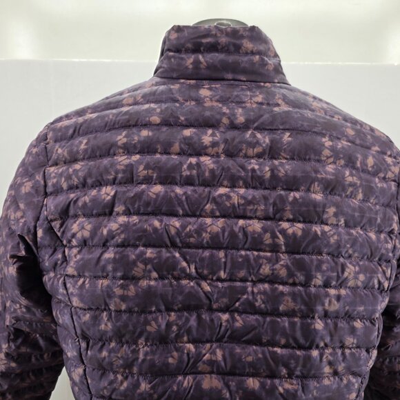 Eddie Bauer EB700 FloralGoose Down Quilted Purple  Puffer Jacket Womens Size XL - Picture 6 of 16